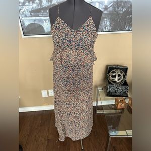 Zara maxi dress a line cut